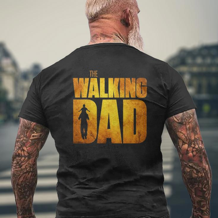 Walking Dad Father's Day Best Grandfather Men Fun Mens Back Print T-shirt Gifts for Old Men