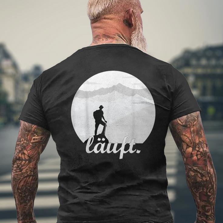 Wanderer Wandern Berg Spruch T-Shirt mit Rückendruck Geschenke für alte Männer