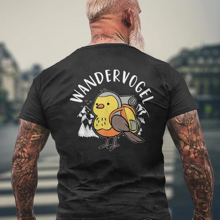 Wandervogel Urlaub Reisen Natur Vogelfan Bird Lover T-Shirt mit Rückendruck Geschenke für alte Männer