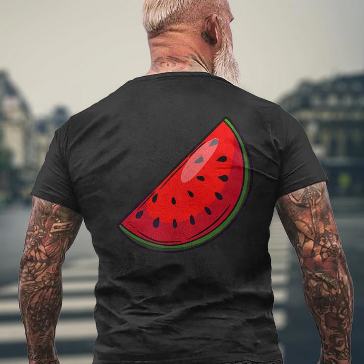 Watermelon Fruit Melon T-Shirt mit Rückendruck Geschenke für alte Männer