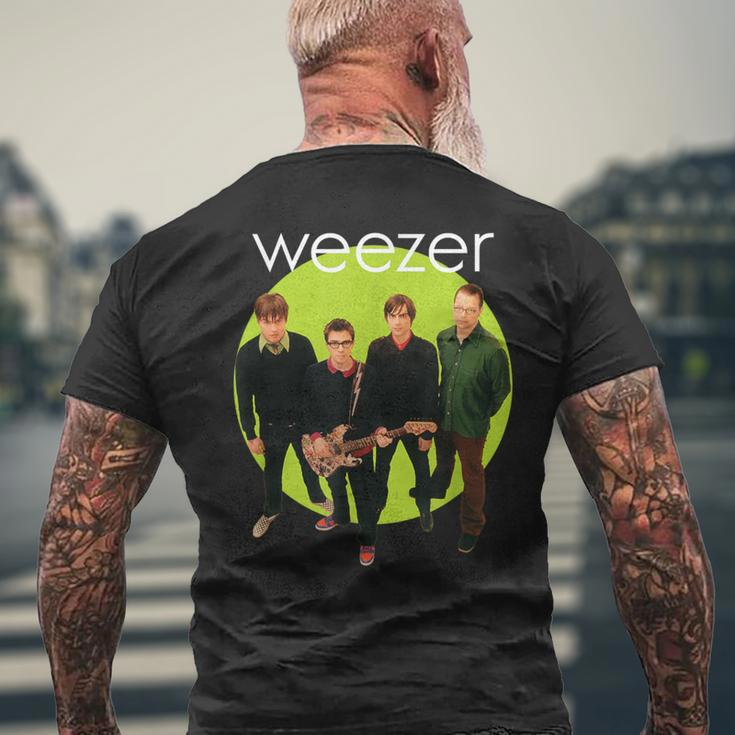 Weezer Green Album Circle Men's T-shirt Back Print Gifts for Old Men