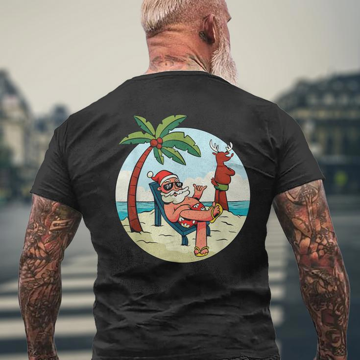Weihnachten Am Strand Weihnachten Im Juli T-Shirt mit Rückendruck Geschenke für alte Männer