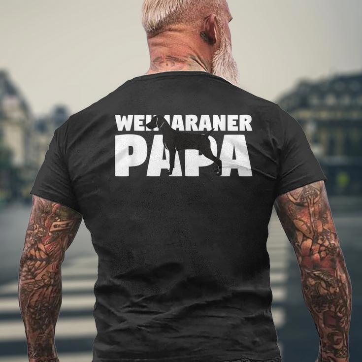 Weimaraner Geschenk Für Hund Papa Weimaraner Papa T-Shirt mit Rückendruck Geschenke für alte Männer