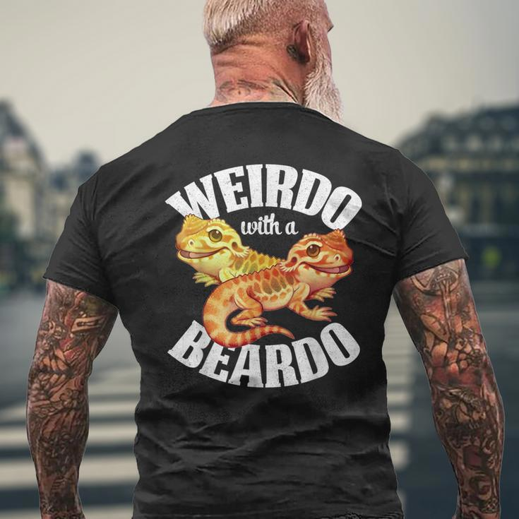 Weirdo And Beardo Bearded Dragon Lover Apparel Men's T-shirt Back Print Gifts for Old Men