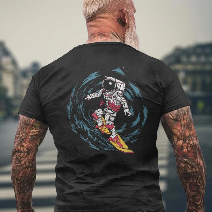 Weltraum Surfer Im Weltall Für Herren Damen Und Kinder T-Shirt mit Rückendruck Geschenke für alte Männer