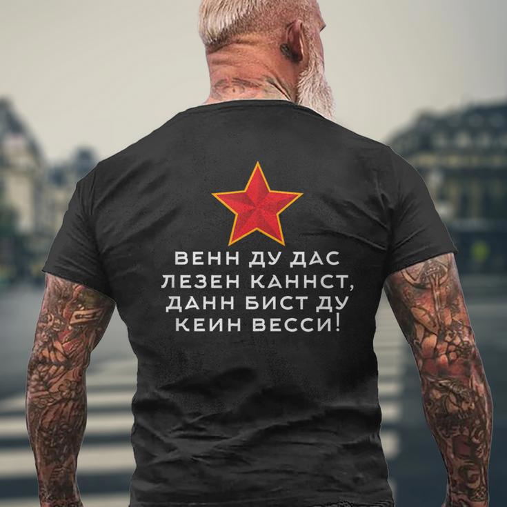 Wenn Du Das Lesen Kannst Dann Bist Du Kein Wessi T-Shirt mit Rückendruck Geschenke für alte Männer