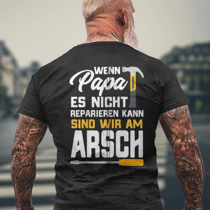 Wenn Papa Es Nicht Reparieren Kann Geschenk Papa Handwerker Kapuzenjacke T-Shirt mit Rückendruck Geschenke für alte Männer