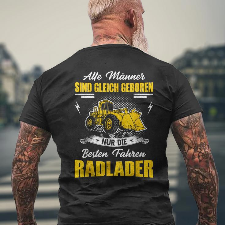 Wheel Loader Slogan Digger Loader Wheel Loader Excavator T-Shirt mit Rückendruck Geschenke für alte Männer