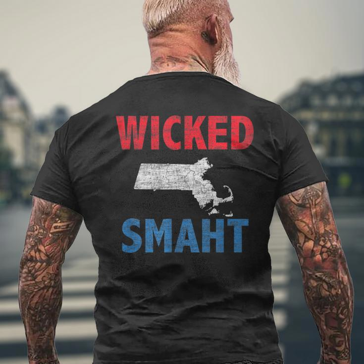 Wicked Smaht Boston Men's T-shirt Back Print Gifts for Old Men