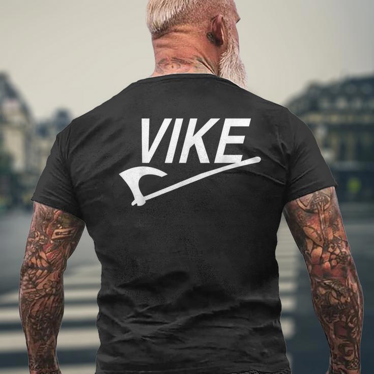 Wikingerikingike Nordische Mythologie T-Shirt mit Rückendruck Geschenke für alte Männer