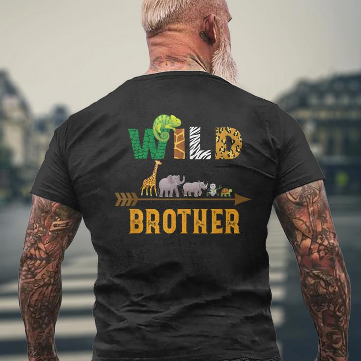 Wild Brother Birthday Zoo Field Trip Squad Matching Family Men's T-shirt Back Print Gifts for Old Men