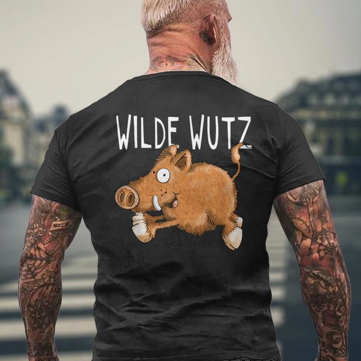 Wilde Pig I Keiler Wild Boar Wildsau Fun T-Shirt mit Rückendruck Geschenke für alte Männer
