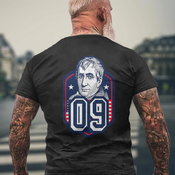 William Henry Harrison Ninth President Jersey StyleMen's T-shirt Back Print Gifts for Old Men