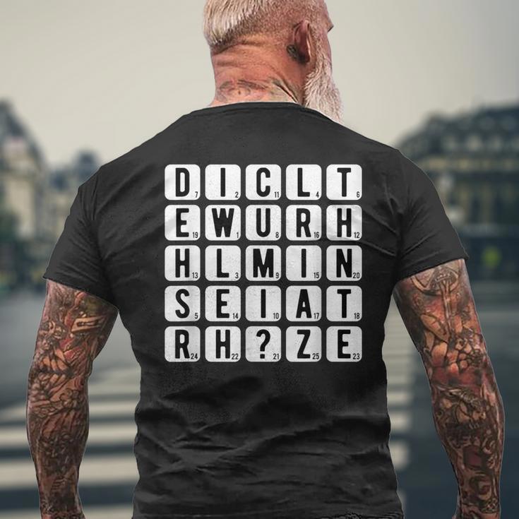 Willst Du Mich Heiraten Puzzle Tea Puzzle Decoration Marriage Proposal T-Shirt mit Rückendruck Geschenke für alte Männer