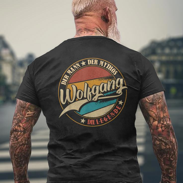 Wolfgang Der Mann Der Mythos Die Legende First Name T-Shirt mit Rückendruck Geschenke für alte Männer