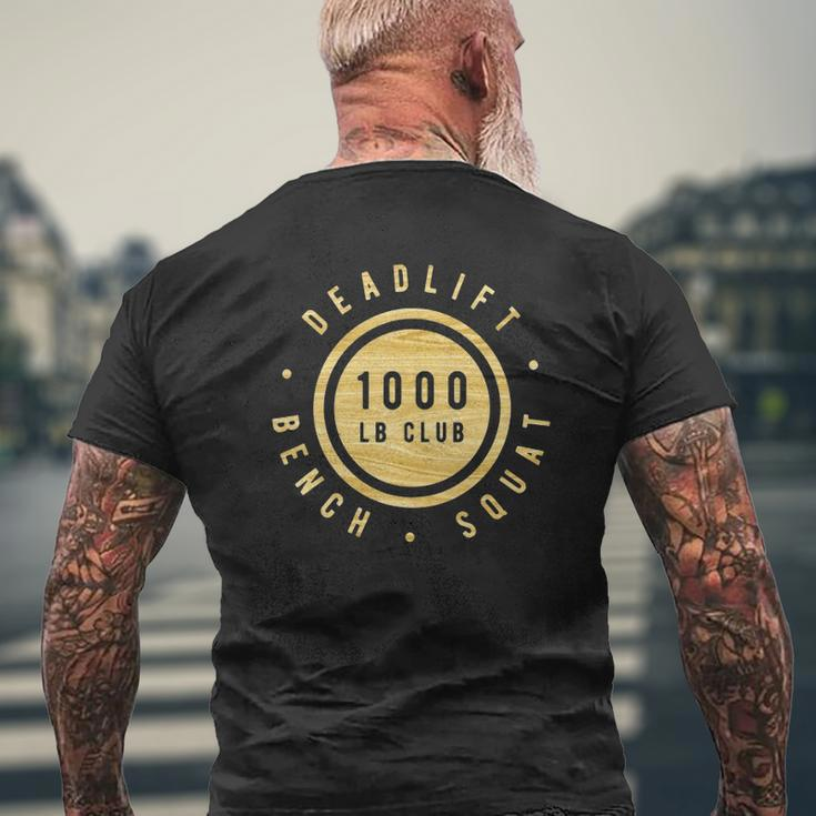 Woodgrain 1000Lb Club Powerlifter -Squat Bench Deadlift Tank Top Mens Back Print T-shirt Gifts for Old Men