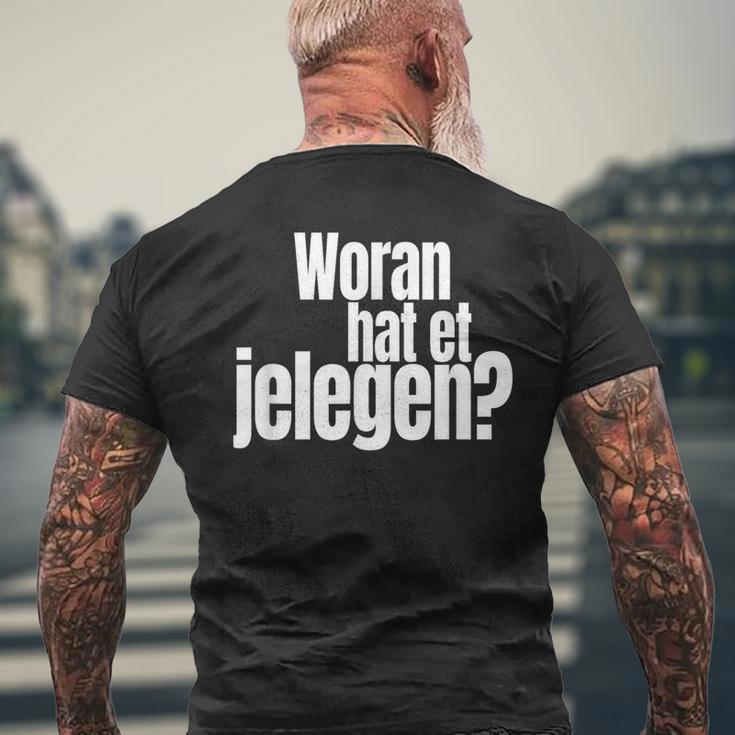 Woran Hat Et Jelegen Woran Hattet Nur Gegen T-Shirt mit Rückendruck Geschenke für alte Männer