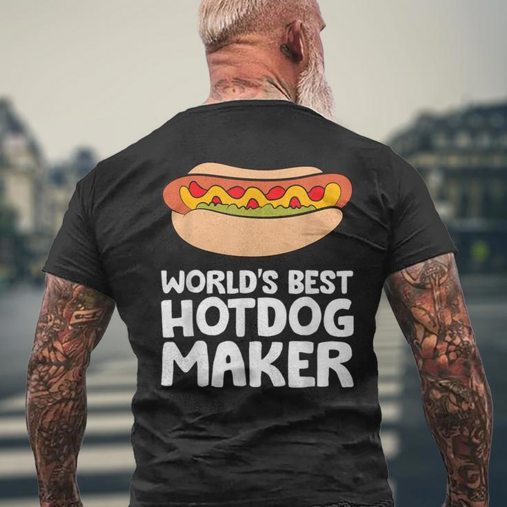 World's Best Hotdog Maker Hot Dog Men's T-shirt Back Print Gifts for Old Men