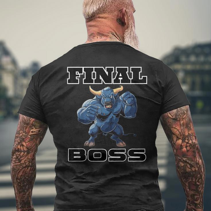 Wrestling's Final Boss Men's T-shirt Back Print Gifts for Old Men