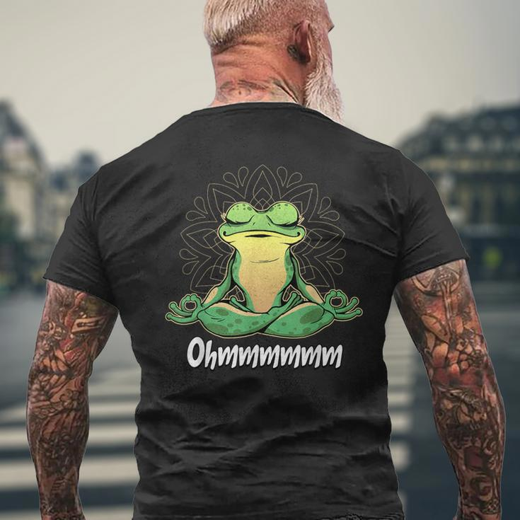 Yoga Frog S T-Shirt mit Rückendruck Geschenke für alte Männer