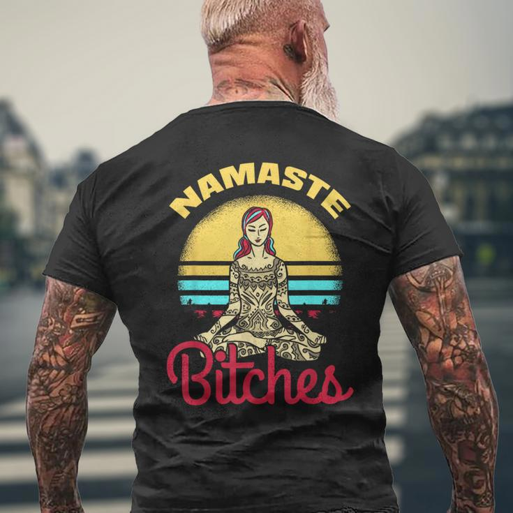 Yoga Namaste Es T-Shirt mit Rückendruck Geschenke für alte Männer