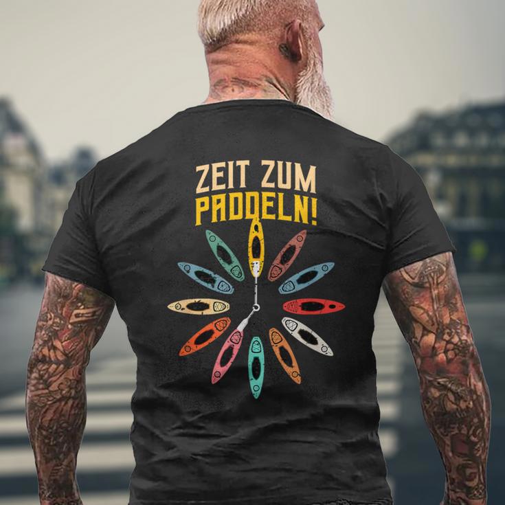 Zeit Zum Paddel Time For Paddling S T-Shirt mit Rückendruck Geschenke für alte Männer