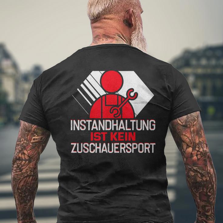 Zerspanungsmechaniker Maintenance Ist Kein Zuschauersport T-Shirt mit Rückendruck Geschenke für alte Männer