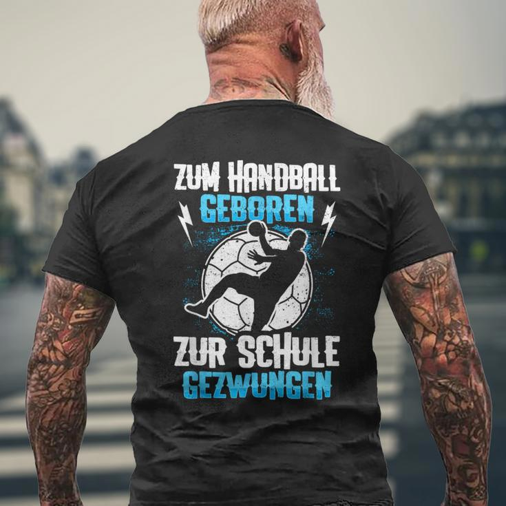 Zum Handball Geboren, Kindershirt Schwarz S für Schule Kurzärmliges Herren-T-Shirt Geschenke für alte Männer
