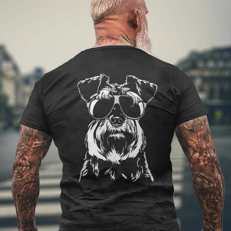 Zwergschnauzer Cool Dog Dog T-Shirt mit Rückendruck Geschenke für alte Männer