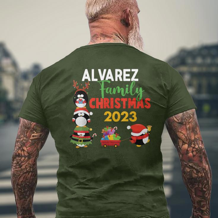 Alvarez Family Name Alvarez Family Christmas Men's T-shirt Back Print Gifts for Old Men