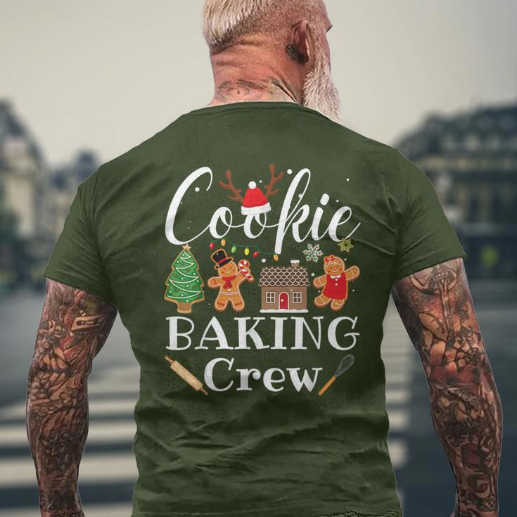 Christmas Cookie Baking Crew Family Baking Team Cookie Men's T-shirt Back Print Gifts for Old Men