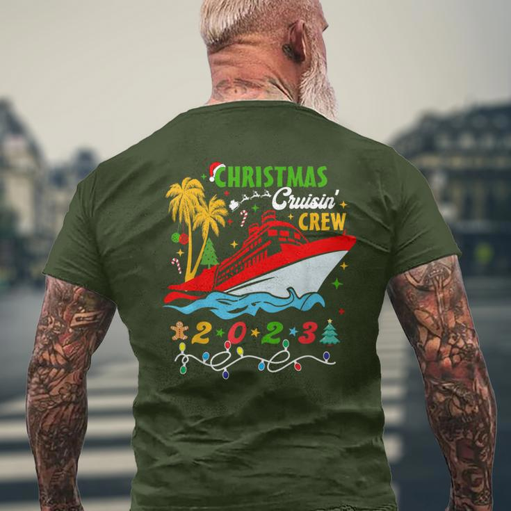 Christmas Cruisin Crew 2023 Family Christmas Cruise Men's T-shirt Back Print Gifts for Old Men