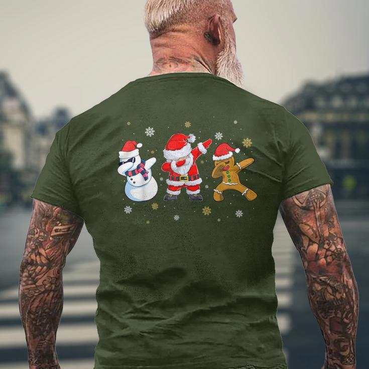 Christmas Dabbing Santa Claus Children Men T-Shirt mit Rückendruck Geschenke für alte Männer