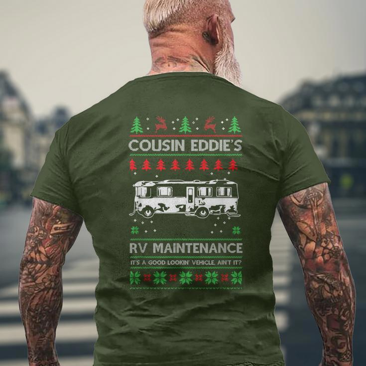 Cousin Eddies Rv Maintenance Holiday Ugly Christmas Men's T-shirt Back Print Gifts for Old Men