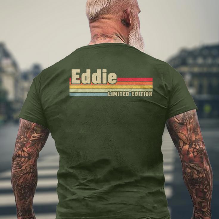 Eddie Name Personalized Birthday Christmas Men's T-shirt Back Print Gifts for Old Men