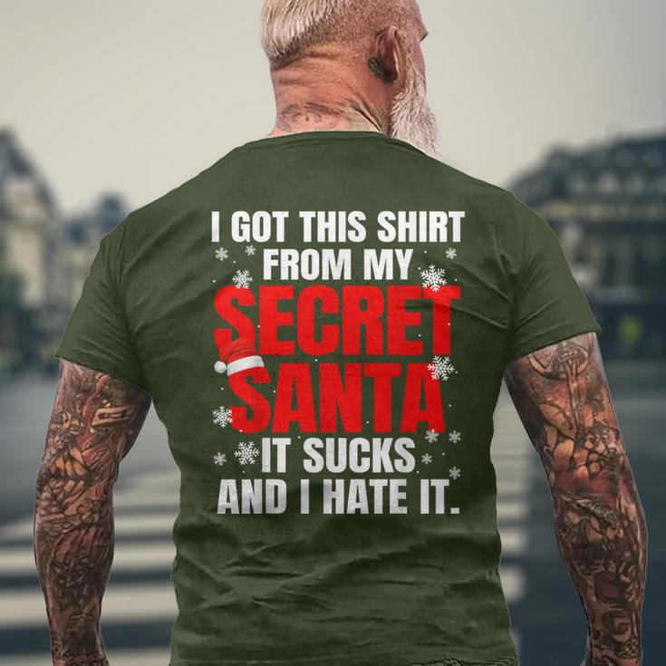 Best Christmas Secret Santa Under 20 25 30 Xmas Adult Men's T-shirt Back Print Gifts for Old Men