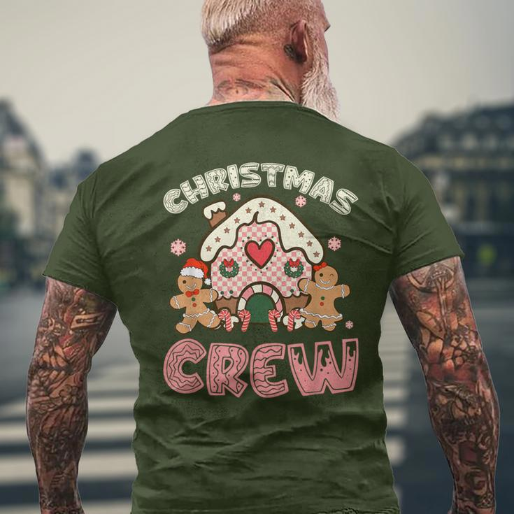 Christmas Crew Gingerbread In Candy House Cute Xmas Men's T-shirt Back Print Gifts for Old Men