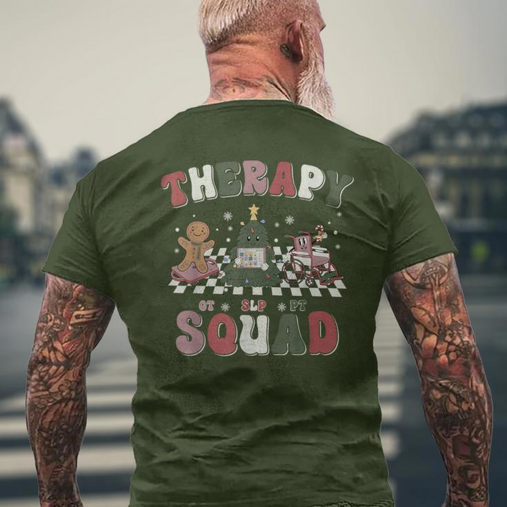 Therapy Squad Slp Ot Pt Team Christmas Therapy Squad Men's T-shirt Back Print Gifts for Old Men