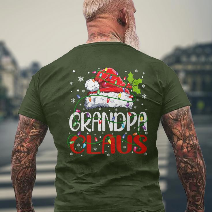 Grandpa Claus Christmas Santa Matching Family Xmas Pajamas Men's T-shirt Back Print Gifts for Old Men