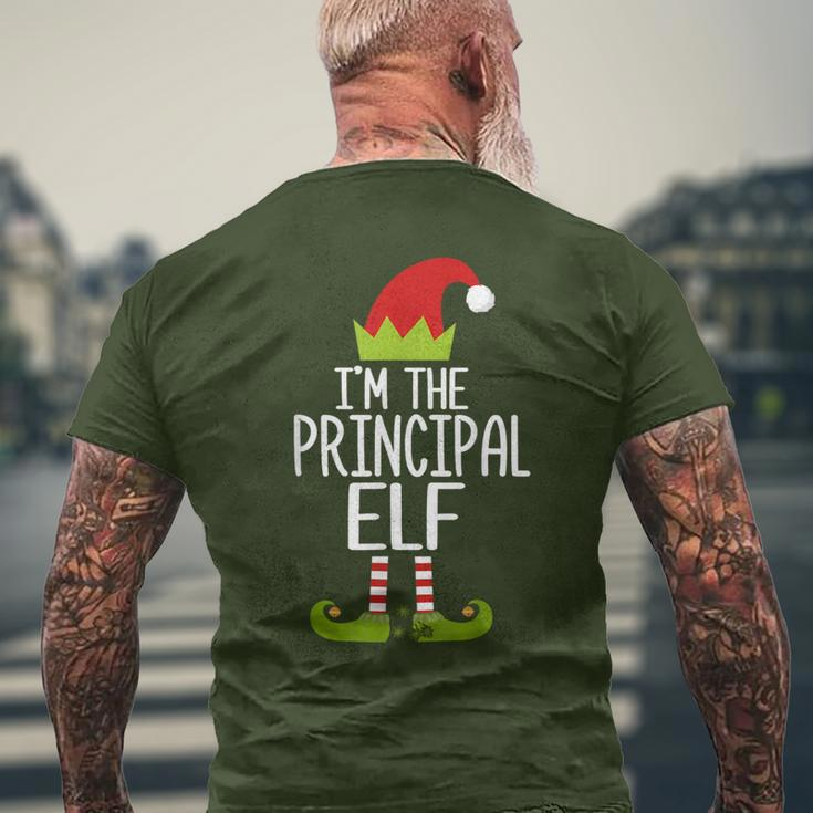 I'm The Principal Elf Christmas Family Costume Men's T-shirt Back Print Gifts for Old Men