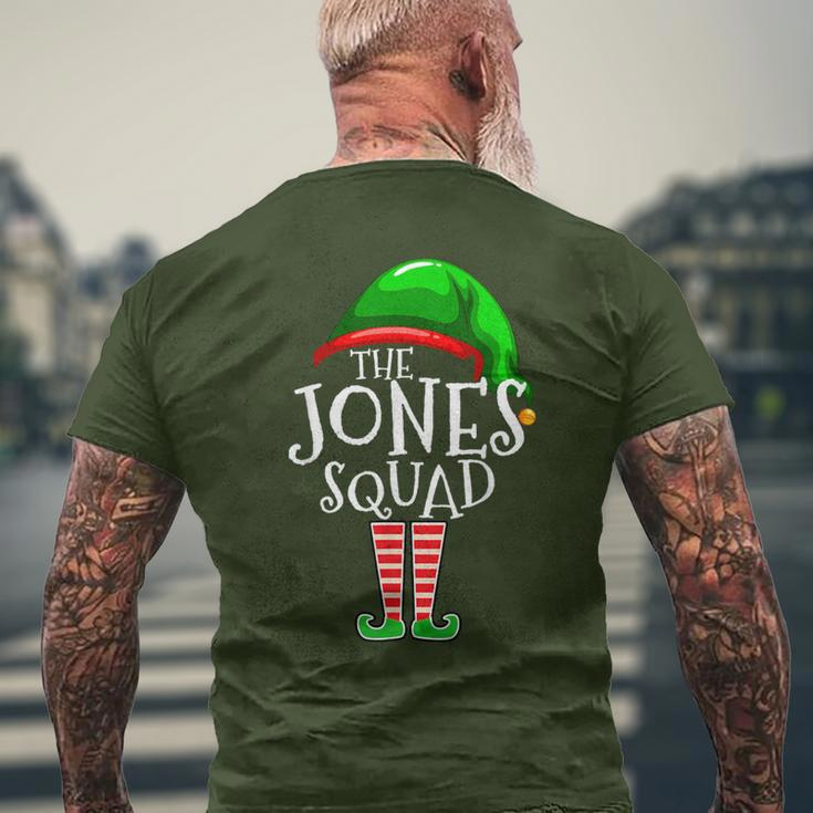 Jones Squad Elf Group Matching Family Name Christmas Men's T-shirt Back Print Gifts for Old Men