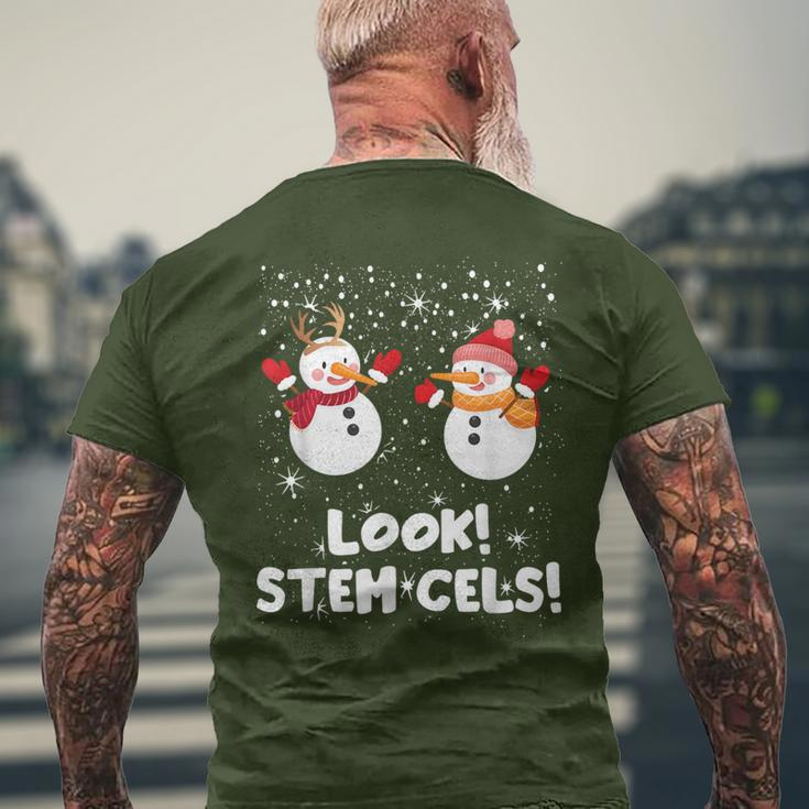 Look Stem Cells Xmas Holiday Winter Season Lover Men's T-shirt Back Print Gifts for Old Men