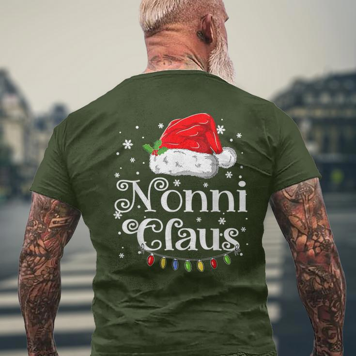 Nonni Claus Christmas 2023 Family Xmas Men's T-shirt Back Print Gifts for Old Men