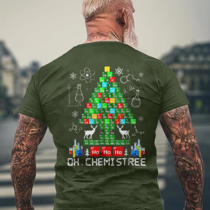 Oh Chemistree Science Christmas Tree Chemistry Chemist Men's T-shirt Back Print Gifts for Old Men
