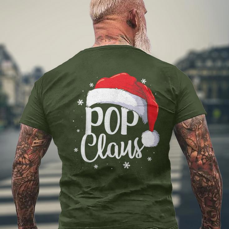 Pop Claus Christmas Family Matching Pajama Santa Men's T-shirt Back Print Gifts for Old Men