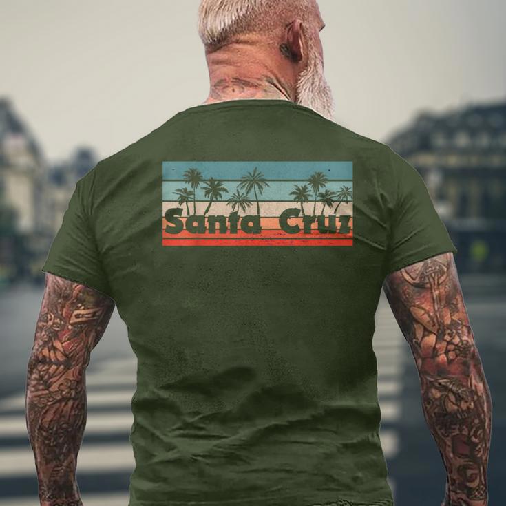 Santa Cruz Ca California 70S 80S Retrointage T-Shirt mit Rückendruck Geschenke für alte Männer