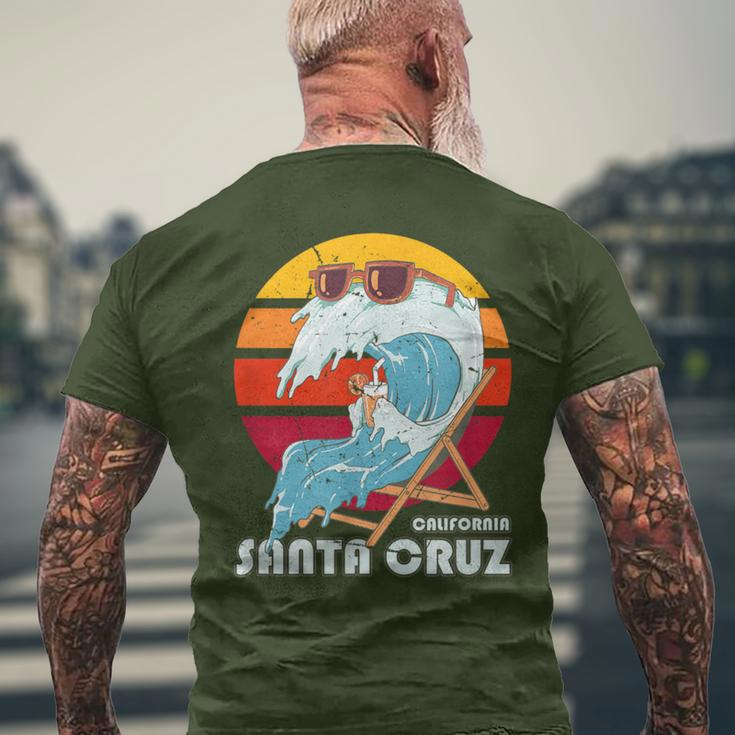 Santa Cruz California Vintage Retro S T-Shirt mit Rückendruck Geschenke für alte Männer