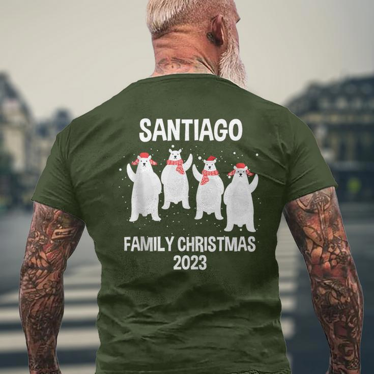 Santiago Family Name Santiago Family Christmas Men's T-shirt Back Print Gifts for Old Men
