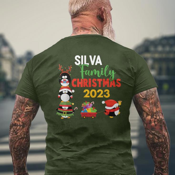 Silva Family Name Silva Family Christmas Men's T-shirt Back Print Gifts for Old Men