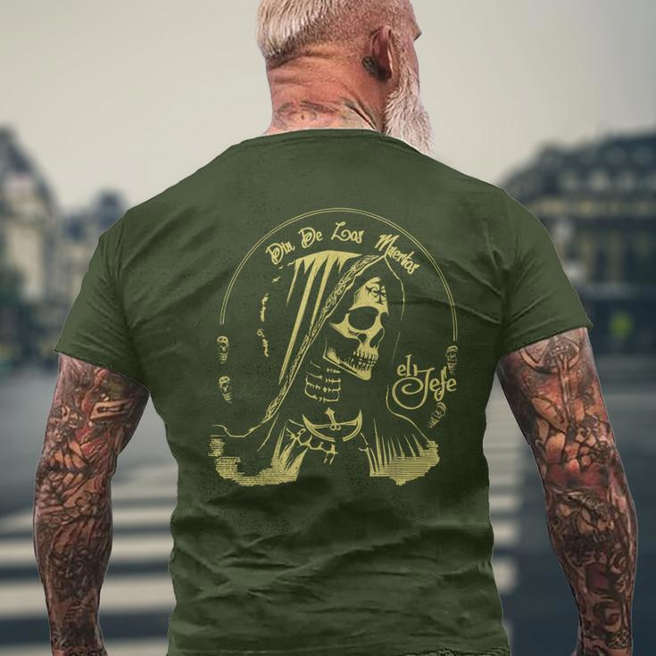 Skull Santa Muerte T-Shirt mit Rückendruck Geschenke für alte Männer
